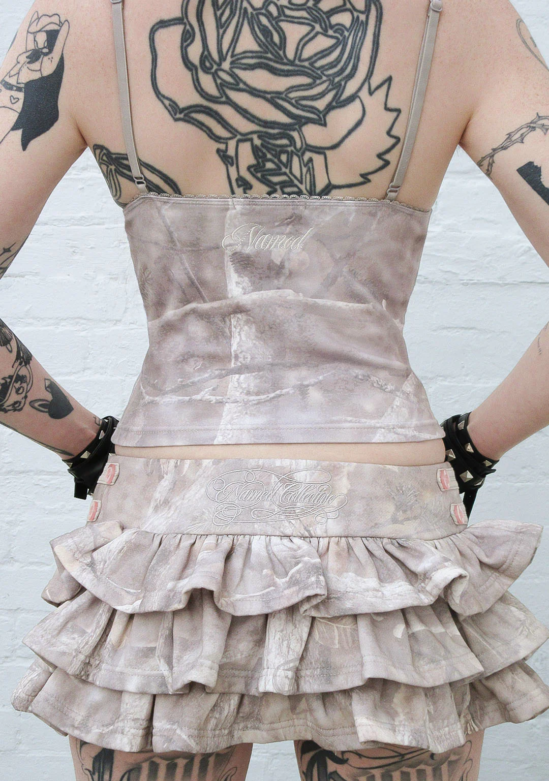 COMMAND RUFFLE MICRO SKIRT WASHED TREE CAMO - Image 6