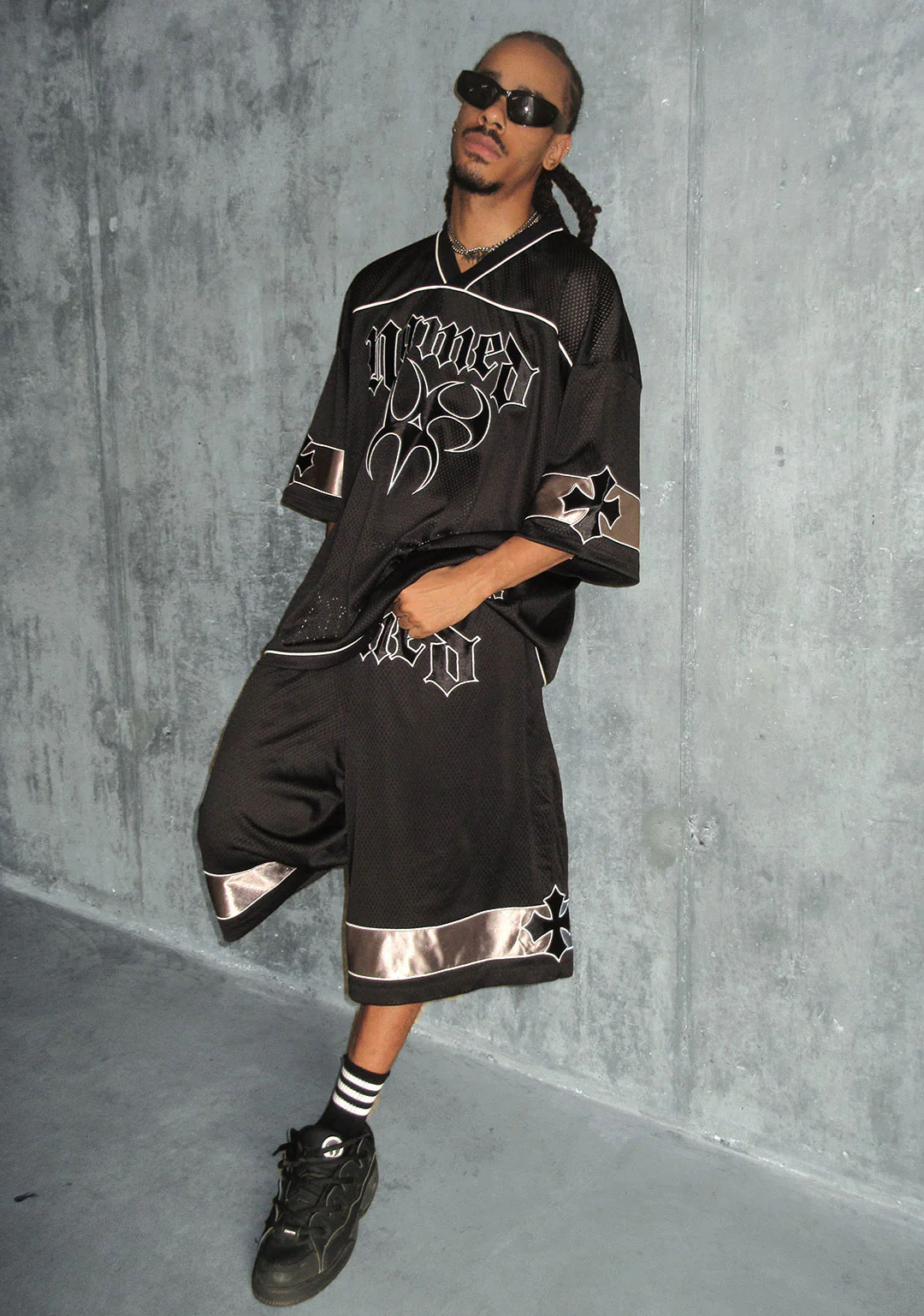 Nth ACTIVE AIRTEX MESH OVERSIZED JERSEY BLACK - Image 4