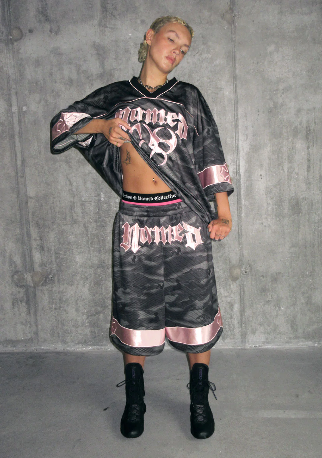 Nth ACTIVE AIRTEX MESH OVERSIZED SHORTS CAMO - Image 6
