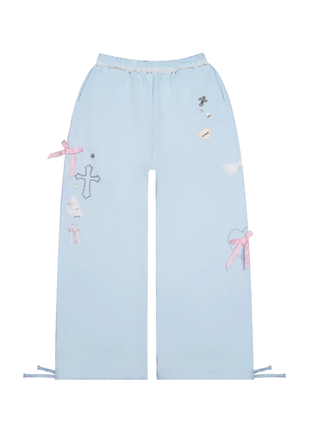 WHISPER OVERSIZED SWEATPANTS BABY BLUE
